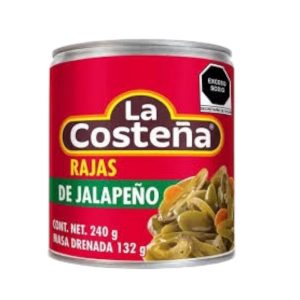 Rajas de jalapeño La Costeña 199 gr